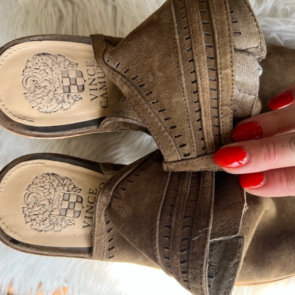 Vince Camuto open toe booties Women’s size 8 - Picture 2 of 5